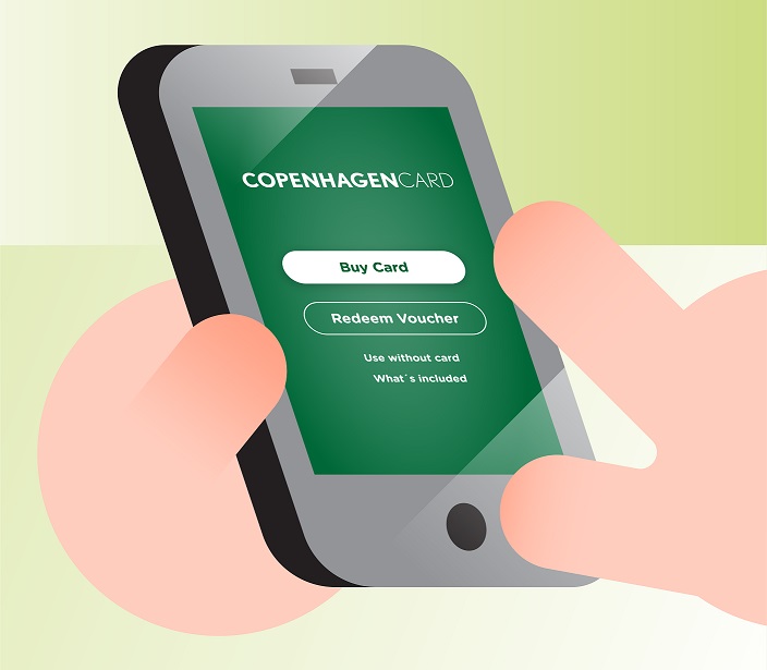 Køb og indløs Copenhagen Card gennem app'en